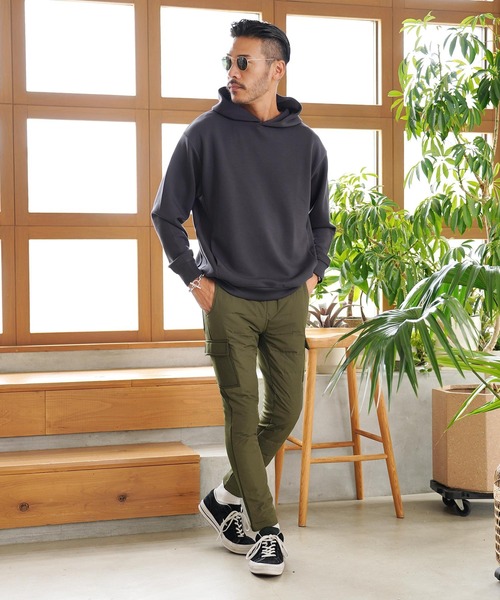 jiggys shop(ジギーズショップ)の「スキニー ストレッチ ダウンカーゴパンツ(カーゴパンツ・メンズ・ブラック系その他/カーキ/ネイビー/ベージュ/ブラック/チャコールグレー/ライトグレー・MEDIUM/LARGE/X-LARGE)」の19枚目の写真