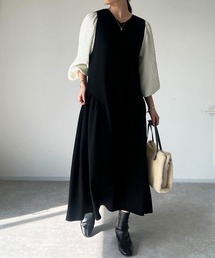un dix cors | 袖切替ワンピース(ワンピース)
