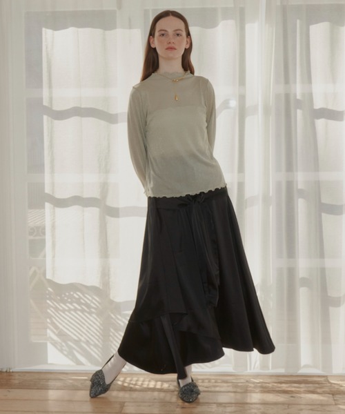 glitter sheer tops/ラメシアートップス（Tシャツ/カットソー