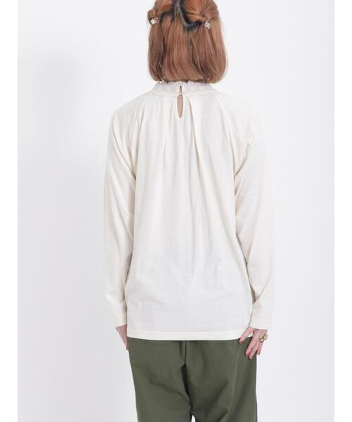 Samansa Mos2（サマンサ モスモス）の「襟レースギャザーカットソー（Tシャツ/カットソー・レディース・ブラック/キナリ/オフホワイト/ベージュ・F）」の19枚目の写真