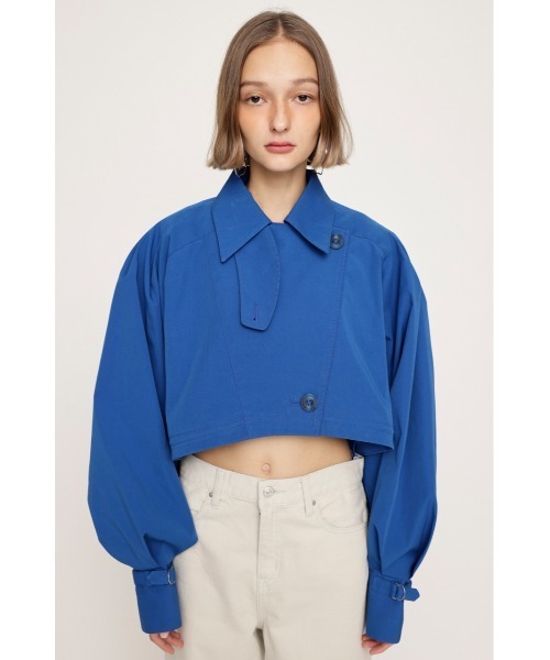 SLY トレンチコート　CROP VOLUME TRENCH ジャケット セール】CROP VOLUME TRENCH JK クロップ ボリューム トレンチ