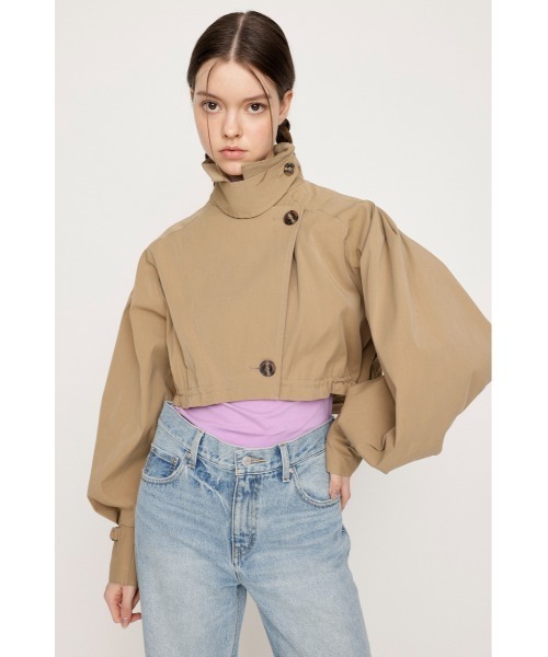 SLY トレンチコート　CROP VOLUME TRENCH ジャケット セール】CROP VOLUME TRENCH JK クロップ ボリューム トレンチ