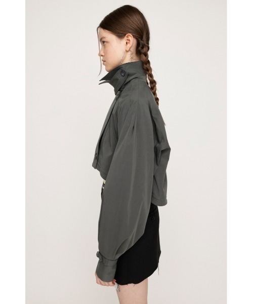 セール】CROP VOLUME TRENCH JK クロップ ボリューム トレンチ