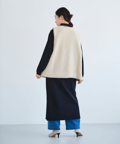 le.coeur blanc(ルクールブラン)の「ボアベスト&ニットワンピースSET(ワンピース・レディース・ブラウン/ブラック・38)」の18枚目の写真