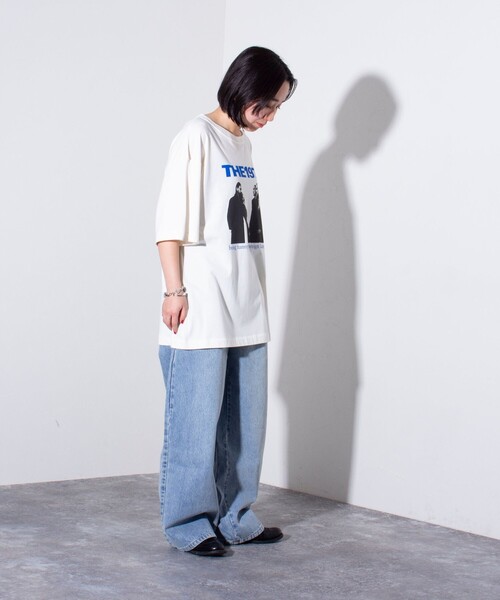 GOOD ROCK SPEED（グッドロックスピード）の「【GOOD ROCK SPEED/グッドロックスピード】THE1975 / ROXY MUSIC  別注バンドTシャツ レーヨン混（Tシャツ/カットソー・メンズ・ホワイト系その他/ホワイト系その他2・M/L）」の10枚目の写真