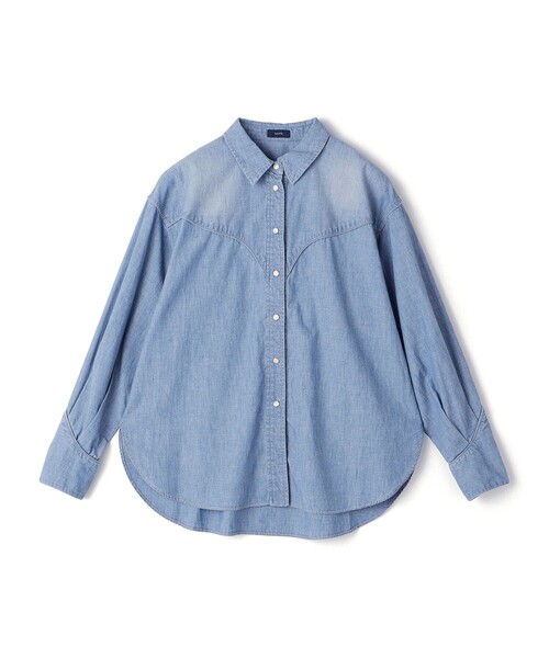 シップス（SHIPS）/〈洗濯機可能〉シャンブレー オーバー ウエスタン シャツ 24SS ◇ SHIPS（シップス）の「〈洗濯機可能〉シャンブレー オーバー