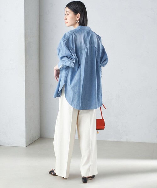 SHIPS（シップス）の「〈洗濯機可能〉シャンブレー オーバー