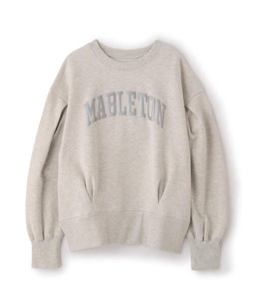 FREE'S MART(フリーズマート)の「◆カレッジロゴボリュームスリーブ裏起毛スウェット(スウェット・レディース・ホワイト系その他/ブルー/ネイビー・FREE)」の5枚目の写真