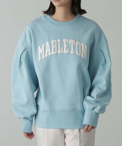 FREE'S MART(フリーズマート)の「◆カレッジロゴボリュームスリーブ裏起毛スウェット(スウェット・レディース・ホワイト系その他/ブルー/ネイビー・FREE)」の19枚目の写真