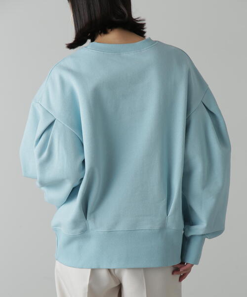 FREE'S MART(フリーズマート)の「◆カレッジロゴボリュームスリーブ裏起毛スウェット(スウェット・レディース・ホワイト系その他/ブルー/ネイビー・FREE)」の21枚目の写真