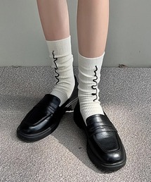 Port（ポート）の「【 Port / ポート 】 配色 メロウ リブ ソックス #（ソックス/靴下・レディース）」