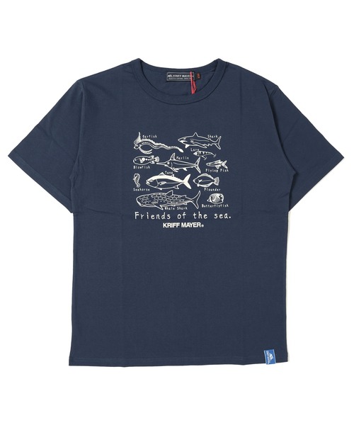 KRIFF MAYER Kid's Collection（クリフメイヤーキッズコレクション）の「楽LUCK TEE（ほぼ魚）（Tシャツ/カットソー・キッズ・ネイビー/ラベンダー/オフホワイト/グレー・120/130/140/150/160/170）」の15枚目の写真