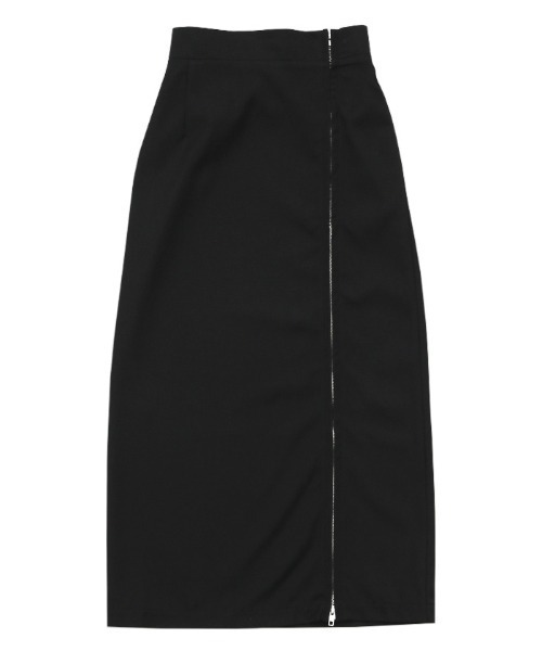 select MOCA（セレクトモカ）の「サイドジップスリットスカート（スカート・レディース・ブラック/ベージュ/グレー・MEDIUM/SMALL）」の6枚目の写真