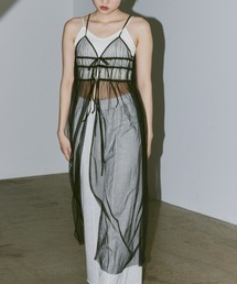 Happy John | 2way tulle cami onepiece/2wayチュールキャミワンピース(ワンピース)