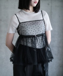 G.V.G.V.（ジーヴィージーヴィー）の「SHEER CAMI TOP（キャミソール）」