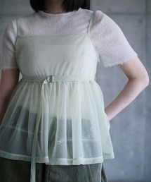 G.V.G.V.（ジーヴィージーヴィー）の「SHEER CAMI TOP（キャミソール）」