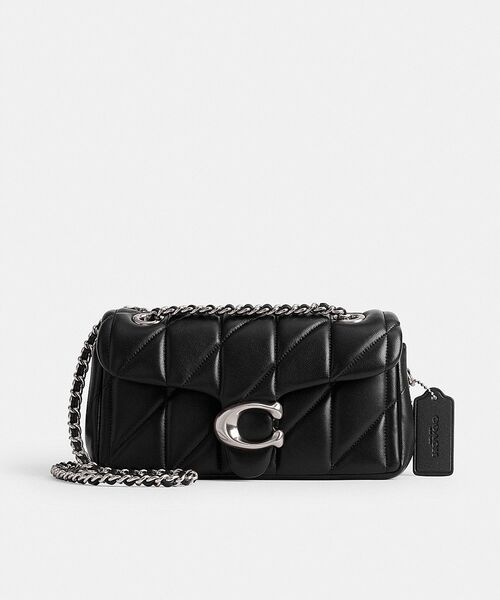 COACH キルティング ブラックショルダーバッグ COACH ブラック キルティング ショルダーバッグ - メルカリ