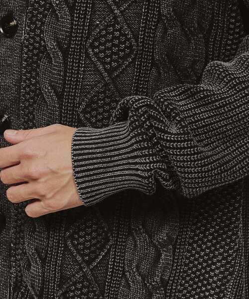 tk.TAKEO KIKUCHI(ティーケータケオキクチ)の「◆フェードニットカーディガン(カーディガン/ボレロ・メンズ・ベージュ/ブラック/ブルー系その他・04/03/02)」の8枚目の写真