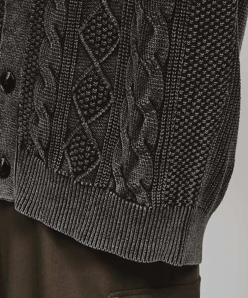 tk.TAKEO KIKUCHI(ティーケータケオキクチ)の「◆フェードニットカーディガン(カーディガン/ボレロ・メンズ・ベージュ/ブラック/ブルー系その他・04/03/02)」の9枚目の写真