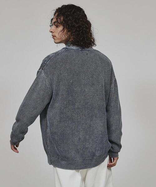 tk.TAKEO KIKUCHI(ティーケータケオキクチ)の「◆フェードニットカーディガン(カーディガン/ボレロ・メンズ・ベージュ/ブラック/ブルー系その他・04/03/02)」の15枚目の写真