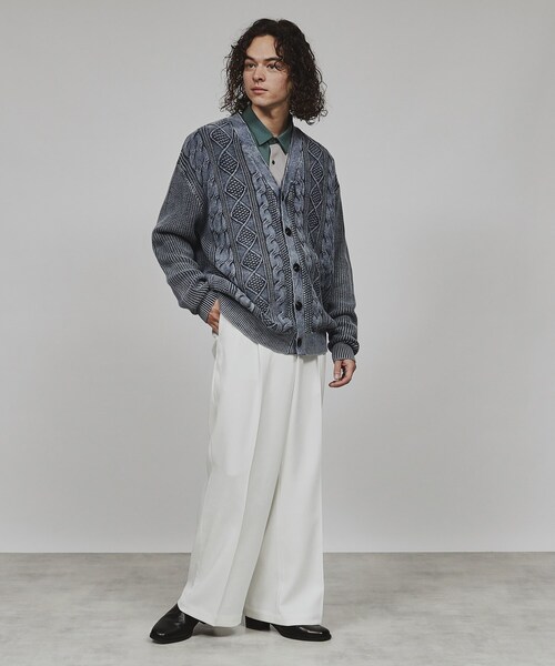 tk.TAKEO KIKUCHI(ティーケータケオキクチ)の「◆フェードニットカーディガン(カーディガン/ボレロ・メンズ・ベージュ/ブラック/ブルー系その他・04/03/02)」の16枚目の写真