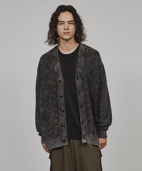 tk.TAKEO KIKUCHI(ティーケータケオキクチ)の「◆フェードニットカーディガン(カーディガン/ボレロ・メンズ・ベージュ/ブラック/ブルー系その他・04/03/02)」の18枚目の写真