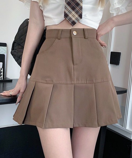 Lilamusant(リラミュゾン)の「《Lilamusant(リラミュゾン)》インパン裏地付きワイドプリーツミニスカート ボックスプリーツ(スカート・レディース・グレー/ブラック/モカ・M/S)」の14枚目の写真