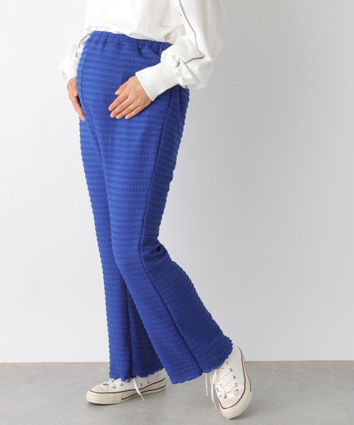 LEPSIM(レプシィム)の「【産前・産後対応】マタニティ/ フリルティアードイージーパンツ 992053(マタニティウェア/グッズ・レディース・ブラック/ブルー/アイボリー・FREE)」の1枚目の写真