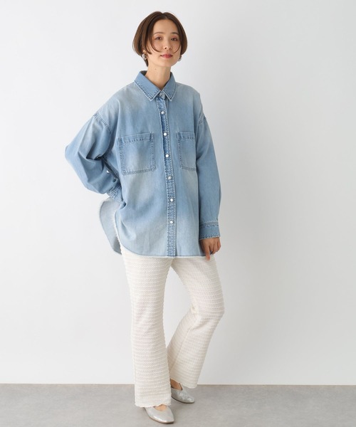 LEPSIM(レプシィム)の「【産前・産後対応】マタニティ/ フリルティアードイージーパンツ 992053(マタニティウェア/グッズ・レディース・ブラック/ブルー/アイボリー・FREE)」の5枚目の写真