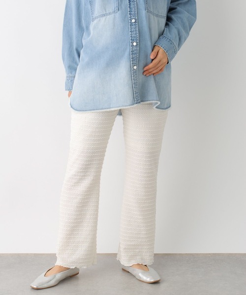 LEPSIM(レプシィム)の「【産前・産後対応】マタニティ/ フリルティアードイージーパンツ 992053(マタニティウェア/グッズ・レディース・ブラック/ブルー/アイボリー・FREE)」の8枚目の写真