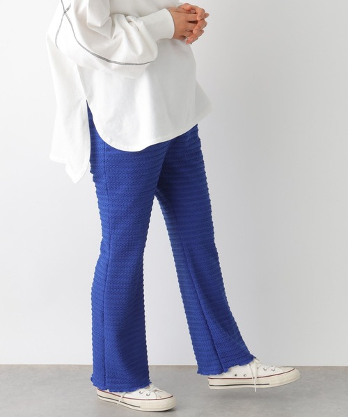 LEPSIM(レプシィム)の「【産前・産後対応】マタニティ/ フリルティアードイージーパンツ 992053(マタニティウェア/グッズ・レディース・ブラック/ブルー/アイボリー・FREE)」の15枚目の写真