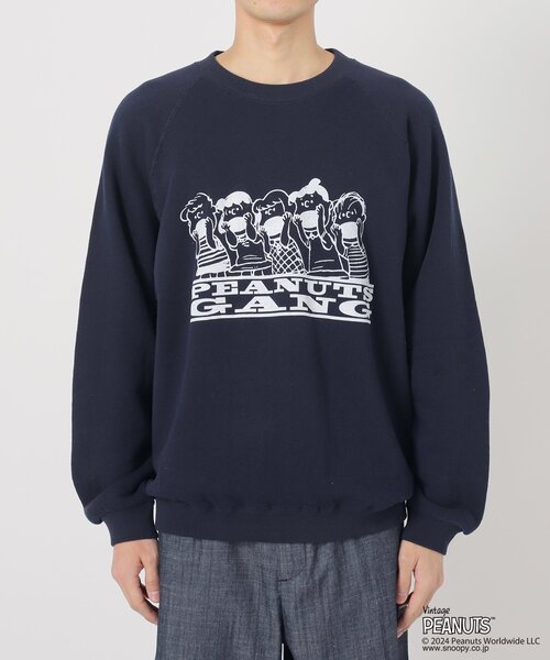 PEANUTS（ピーナッツ）の「【PEANUTS×SPORTS WEAR by relume】別注 プリントスウェット（Tシャツ/カットソー・メンズ・ボルドー/アイボリー/ブルー/ネイビー・MEDIUM/X-LARGE/LARGE）」の22枚目の写真