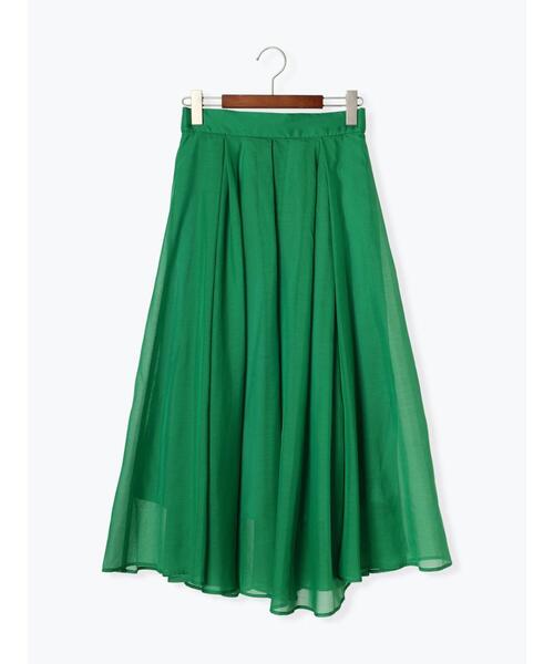 Te chichi(テチチ)の「シアータックボリュームスカート(スカート・レディース・ネイビー/ベージュ/グリーン・F)」の5枚目の写真