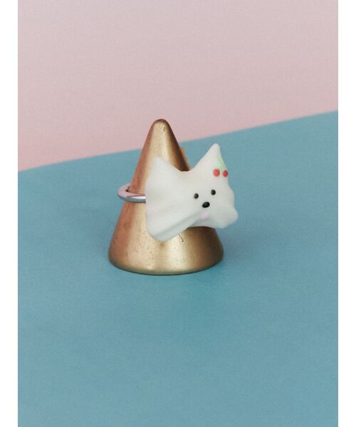 merry jenny（メリージェニー）の「【Maison terrier コラボ】メレンゲクッキーリング（リング・レディース・オフホワイト・FREE）」の2枚目の写真