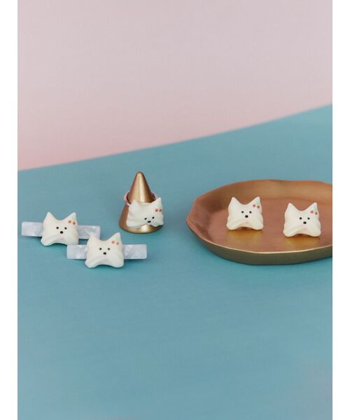 merry jenny（メリージェニー）の「【Maison terrier コラボ】メレンゲクッキーリング（リング・レディース・オフホワイト・FREE）」の4枚目の写真