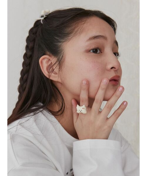 merry jenny（メリージェニー）の「【Maison terrier コラボ】メレンゲクッキーリング（リング・レディース・オフホワイト・FREE）」の7枚目の写真