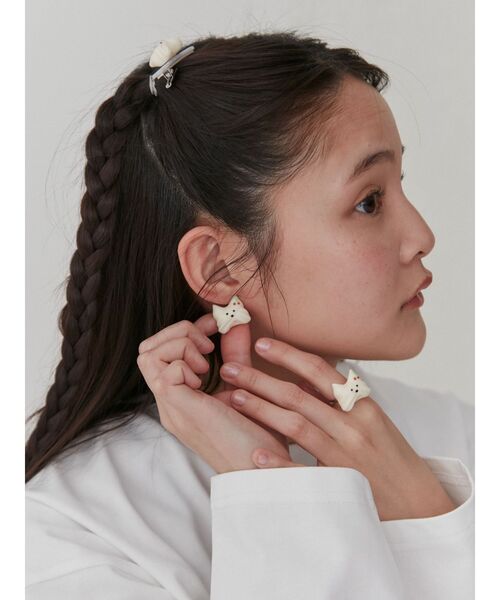 merry jenny（メリージェニー）の「【Maison terrier コラボ】メレンゲクッキーリング（リング・レディース・オフホワイト・FREE）」の8枚目の写真