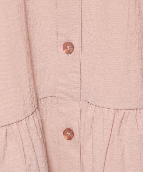 LOWRYS FARM（ローリーズファーム）の「バンドカラーシャツ８Ｓ 991518（シャツ/ブラウス・レディース・ブラック/ピンク/ブルー/アイボリー・FREE）」の9枚目の写真