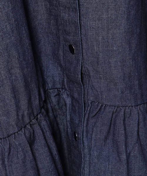 LOWRYS FARM（ローリーズファーム）の「バンドカラーシャツ８Ｓ 991518（シャツ/ブラウス・レディース・ブラック/ピンク/ブルー/アイボリー・FREE）」の10枚目の写真