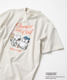 【PEANUTS /ピーナッツ】オリジナルデザインTシャツ スヌーピー オラフ ベル ドロップショルダー ビッグシルエット ユニセックス
