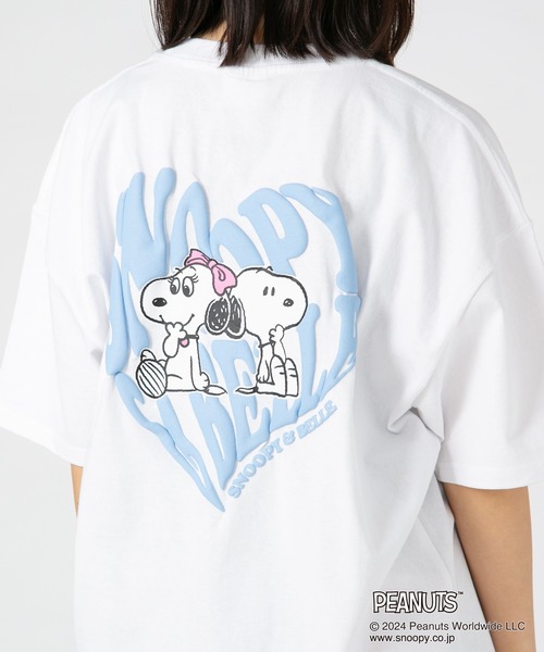 PEANUTS（ピーナッツ）の「【PEANUTS /ピーナッツ】オリジナルデザインTシャツ スヌーピー オラフ　ベル　ドロップショルダー ビッグシルエット　ユニセックス（Tシャツ/カットソー・メンズ・ホワイト系その他2/ベージュ系その他/ピンク系その他2/ブルー系その他・X-LARGE/LARGE/SMALL/MEDIUM）」の9枚目の写真