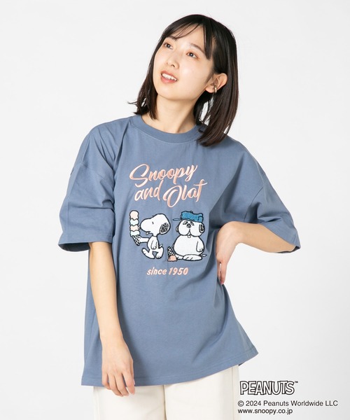 PEANUTS（ピーナッツ）の「【PEANUTS /ピーナッツ】オリジナルデザインTシャツ スヌーピー オラフ　ベル　ドロップショルダー ビッグシルエット　ユニセックス（Tシャツ/カットソー・メンズ・ホワイト系その他2/ベージュ系その他/ピンク系その他2/ブルー系その他・X-LARGE/LARGE/SMALL/MEDIUM）」の15枚目の写真