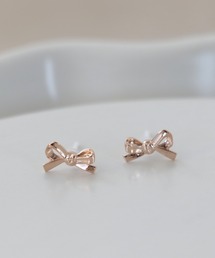 Three Four Time | リボンセラミックポストピアス(ピアス（両耳用）)