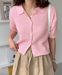 襟付きニット」に該当するピンク/桃色系のファッション通販 - ZOZOTOWN