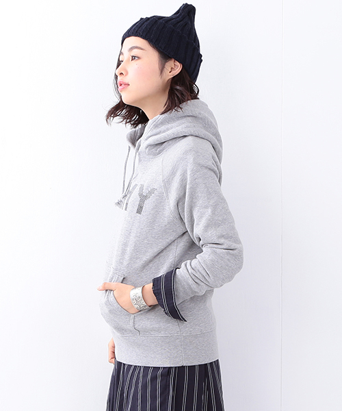 SCREEN STARS（スクリーンスターズ）の「SCREEN STARS / クロスステッチ プルオーバー パーカ （パーカー・レディース・ホワイト/グレー・ONE SIZE）」の16枚目の写真