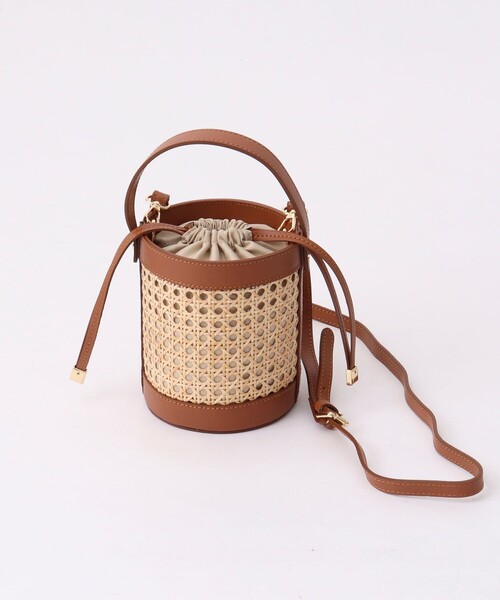 NOLLEY’S Sophi（ノーリーズソフィ）の「【ANTONELLO MASI/アントネッロマージ】ラタンコンビバケツバッグ（トートバッグ・レディース・ホワイト系その他4/ベージュ系その他3/イエロー系その他3・FREE）」の10枚目の写真