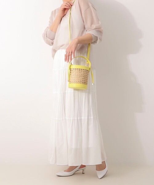 NOLLEY’S Sophi（ノーリーズソフィ）の「【ANTONELLO MASI/アントネッロマージ】ラタンコンビバケツバッグ（トートバッグ・レディース・ホワイト系その他4/ベージュ系その他3/イエロー系その他3・FREE）」の19枚目の写真