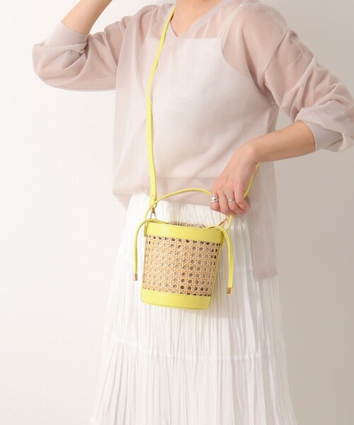 NOLLEY’S Sophi（ノーリーズソフィ）の「【ANTONELLO MASI/アントネッロマージ】ラタンコンビバケツバッグ（トートバッグ・レディース・ホワイト系その他4/ベージュ系その他3/イエロー系その他3・FREE）」の21枚目の写真