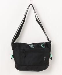 GONZ Messenger Bag/スラッシャースマートフォン収納可能ゴンズワンポイントアイコンメッセンジャーバッグ