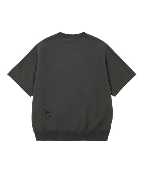 大人気 HUF POP FLY DAMAGE CREW ヴィンテージ加工＆刺繍◎ HUF（ハフ）の「POP FLY DAMAGE CREW / HUF クルー トップス